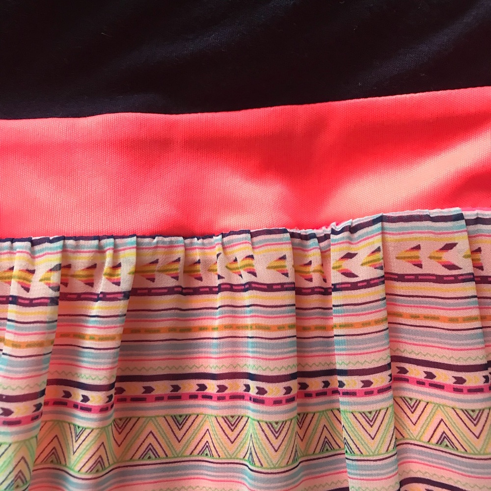 Bright colored maxi dress
